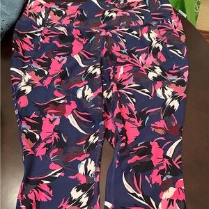 Lane Bryant Livi Floral 728 Leggings - Pink and Navy size 18/20